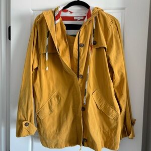 Mustard Hooded Trench Coat